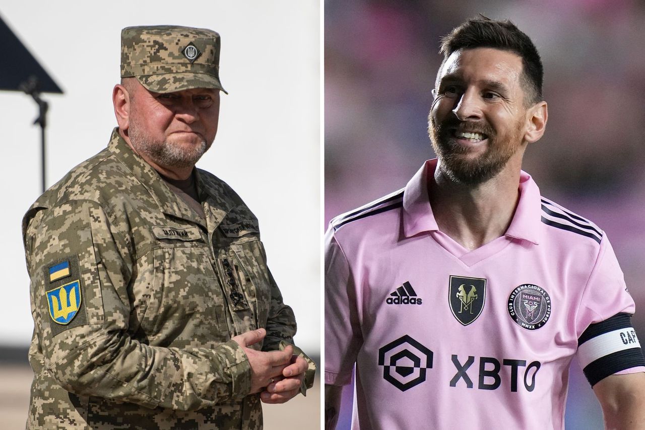 Lionel Messi swaps signed jersey for 'Time' magazine with Ukrainian general Zaluzhny