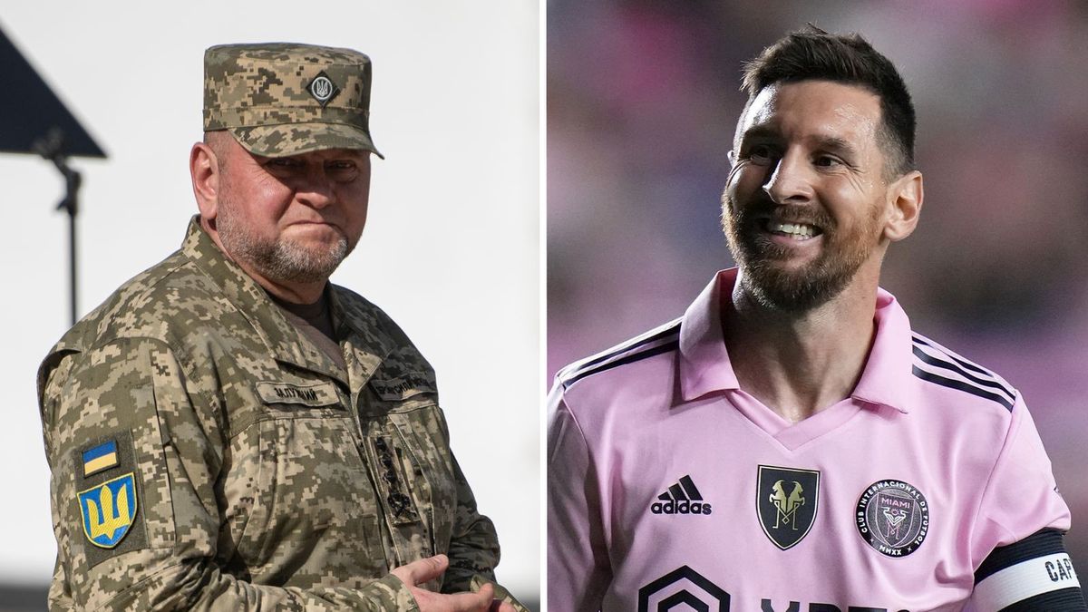 Walerij Załużny oraz Lionel Messi