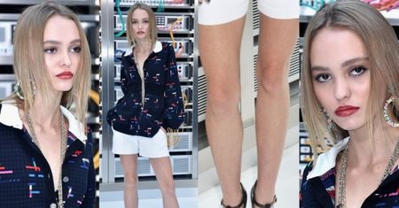 Lily-Rose Depp w szortach na pokazie Chanel (ZDJĘCIA)