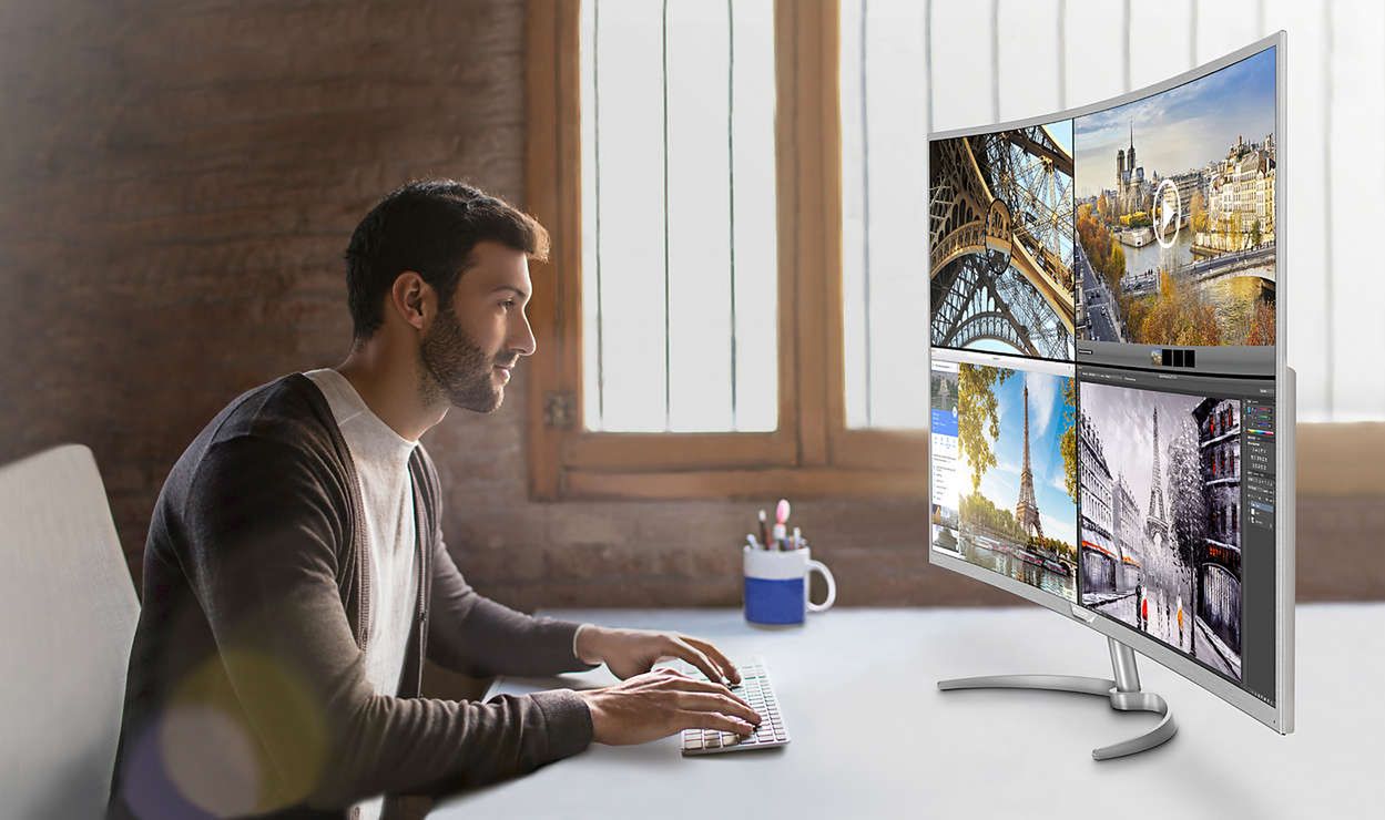 Philips BDM4037UW: zakrzywiony 40-calowy monitor 4K z matrycą VA