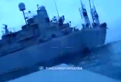 Moment ataku na rosyjski okręt na Morzu Czarnym. Ukraińcy pokazali dowody