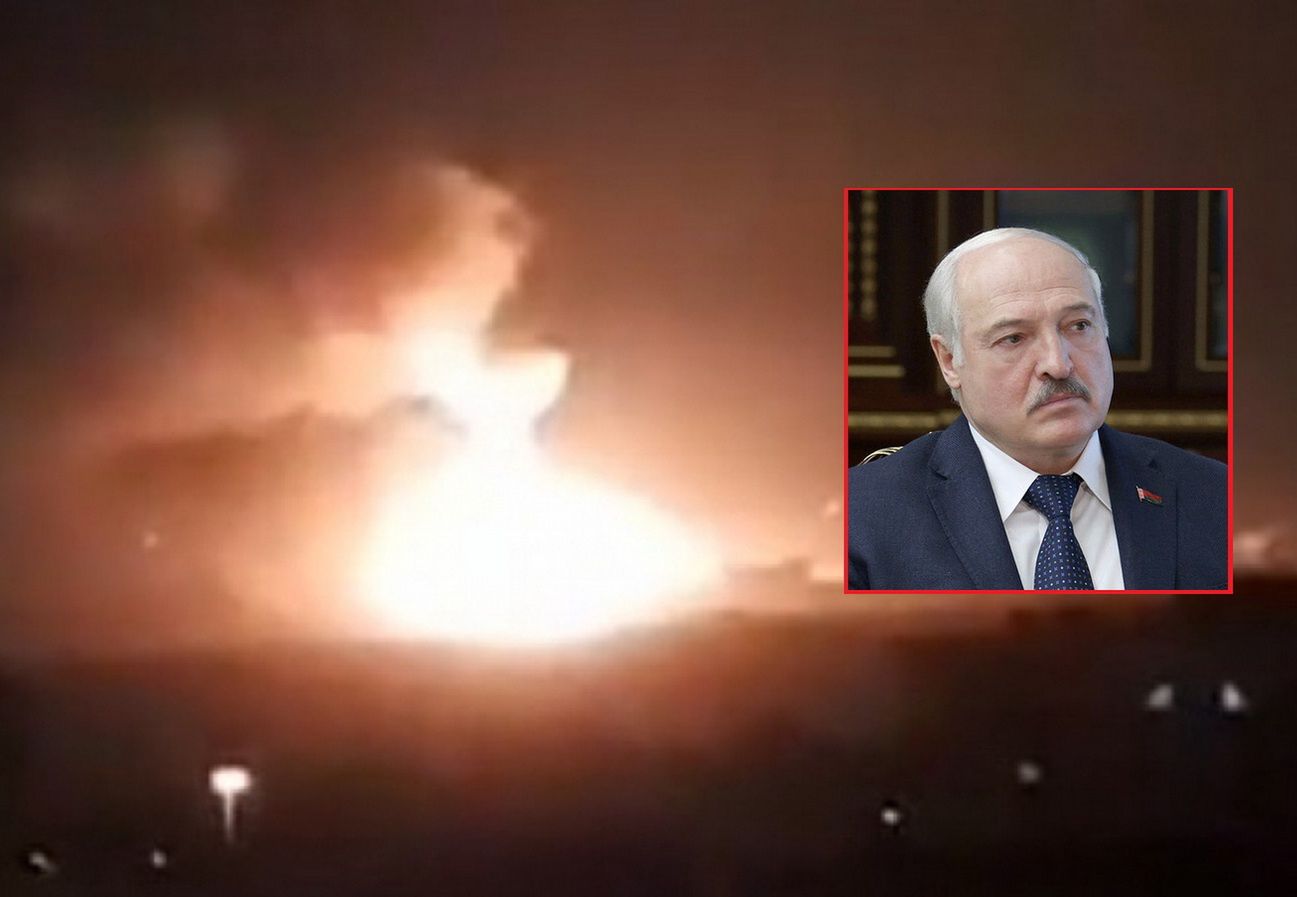 Seria eksplozji na Białorusi. "Bazę wykorzystują rosyjskie bombowce"