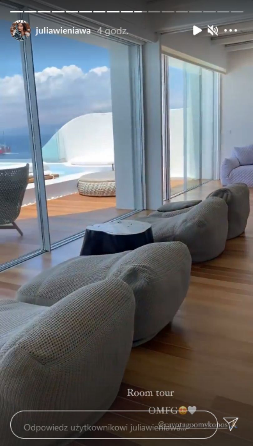 Julia Wieniawa relacjonuje pierwszy dzień wakacji na Mykonos