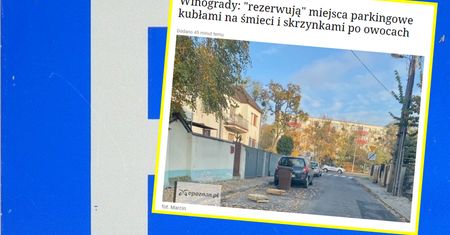 Nietypowa praktyka w Poznaniu. Kubły na śmieci i skrzynki poszły w ruch