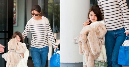 Suri Cruise w wielkim futrze! (FOTO)