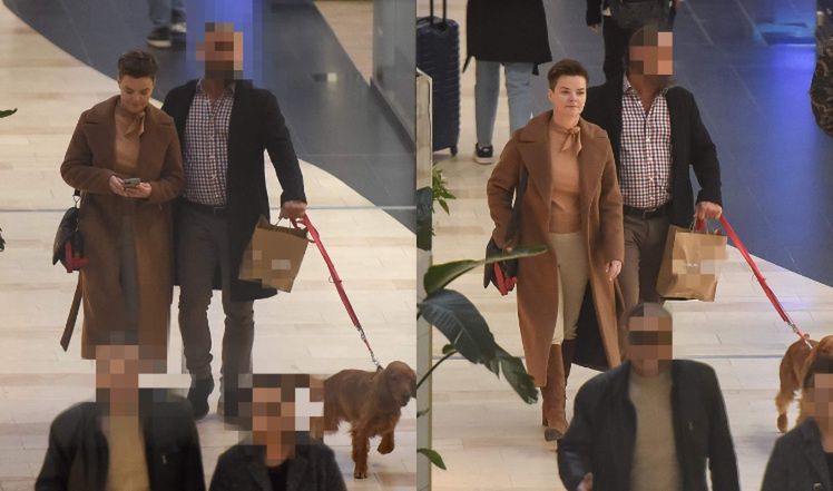 Monika Richardson "przyłapana" z partnerem w centrum handlowym.