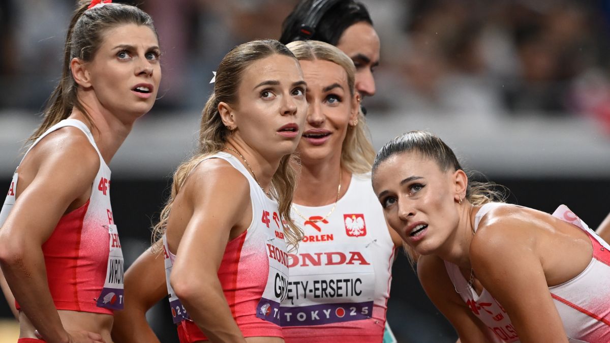 Reprezentantki Polski w sztafecie 4x400 m.