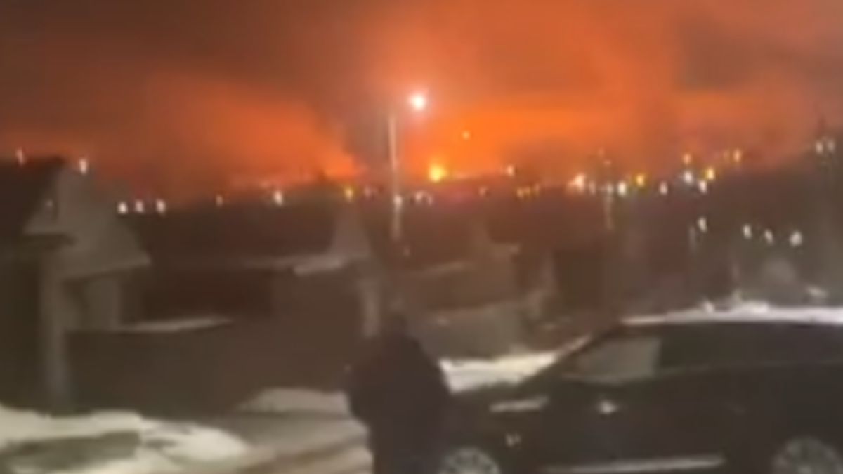 Jeden z ataków na rosyjską rafinerię