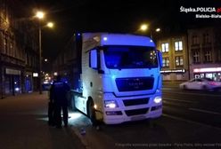 Bielsko-Biała: Kompletnie pijany jechał tirem przez centrum miasta