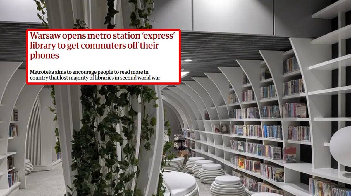 Książka zamiast smartfona w metrze. Anglicy piszą o Polsce