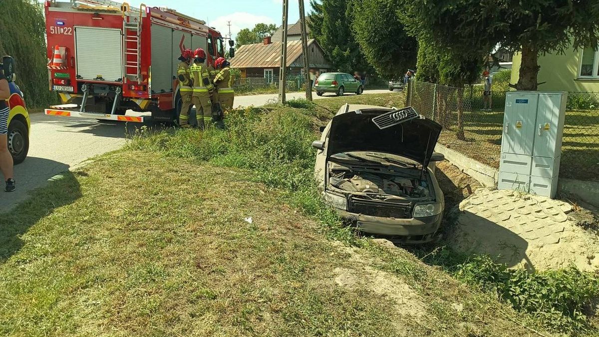 Pijany kierowca staranował volkswagena i uderzył w ogrodzenie