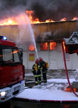 Spłonął poznański supermarket