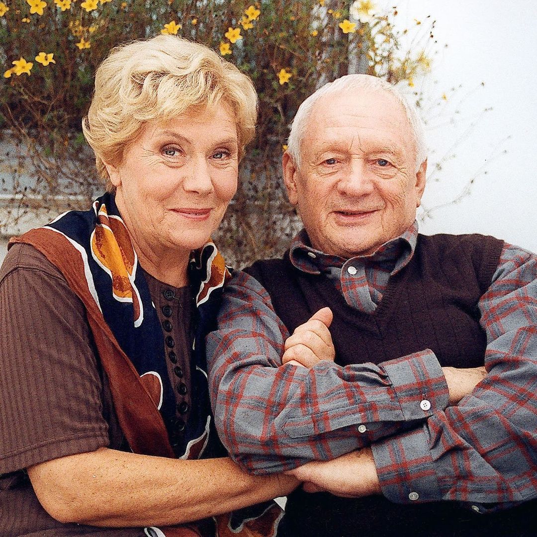 Teresa Lipowska i Witold Pyrkosz na planie "M jak Miłość"