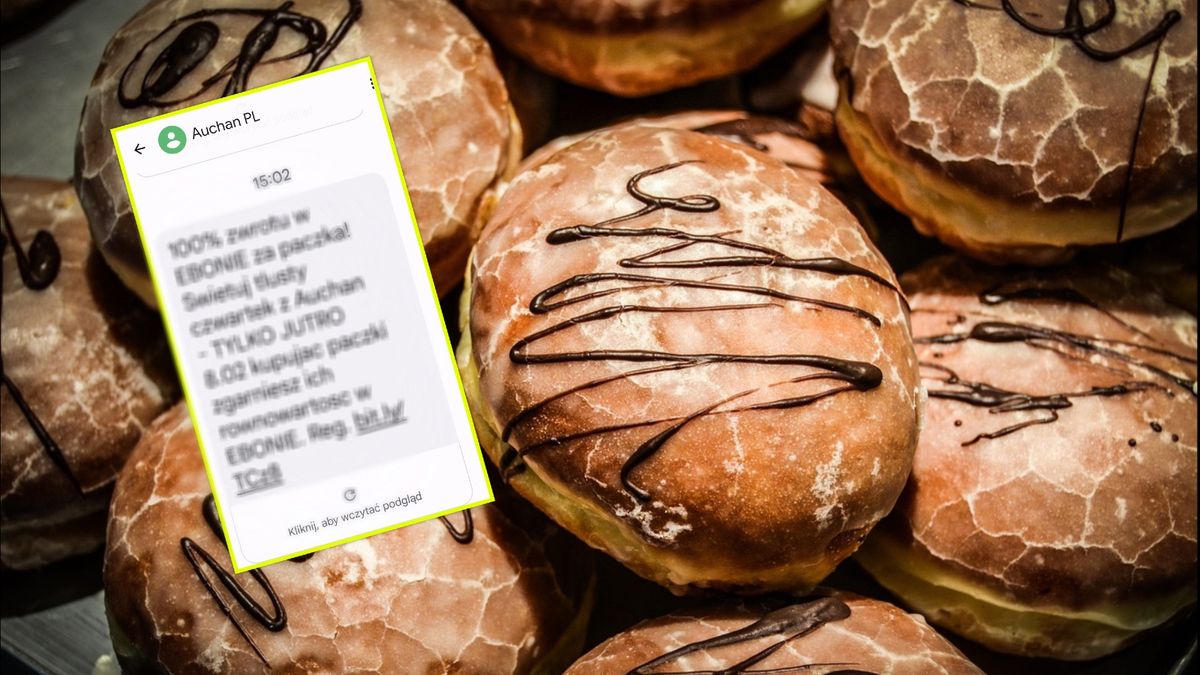 Auchan wysyła pączkowy alert.