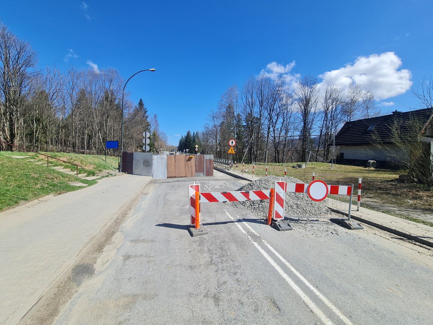 Remont mostu w ciągu ul. Powstańców Śląskich w Zakopanem.