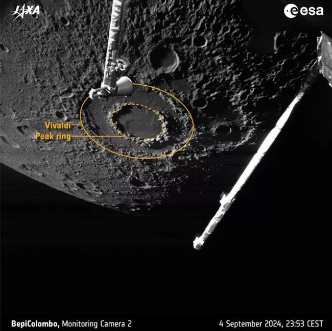 Zdjęcia Merkurego przesłane przez sondę BepiColombo