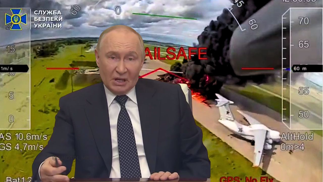 Putin przerwał milczenie. Pierwsze słowa po ataku Ukrainy na lotniska