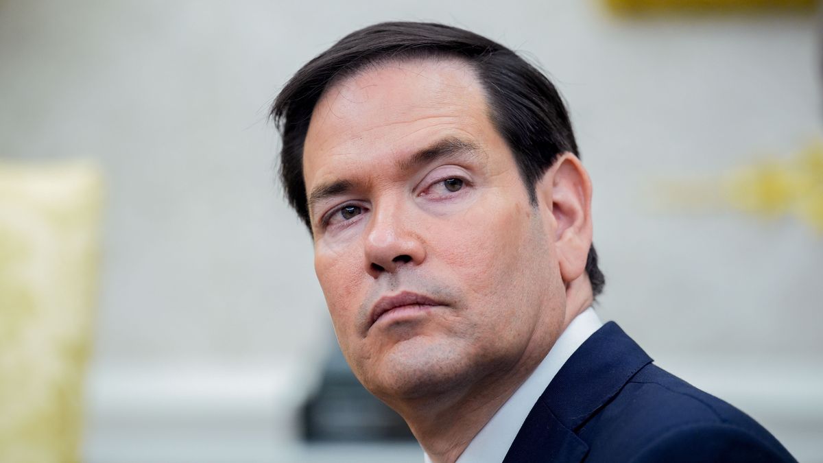 Marco Rubio, US secretary of state, during a meeting with US President Donald Trump, and Ferdinand Marcos Jr., Philippines' president, not pictured, in the Oval Office of the White House in Washington, DC, US, on Tuesday, July 22, 2025. Marcos, the latest foreign leader to visit Trump in a bid to secure a tariff deal, has been underscoring the Southeast Asian nation's longstanding alliance with the US as he argues for better trade terms with his country's top export market ahead of a US-imposed Aug. 1 deadline. Photographer: Yuri Gripas/Abaca/Bloomberg via Getty Images