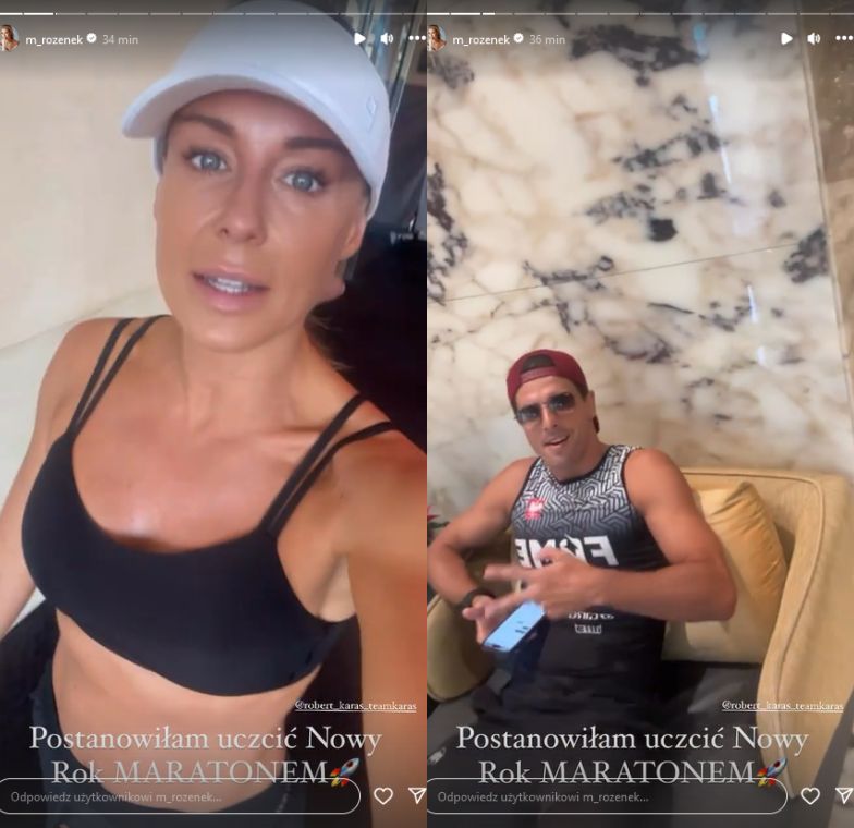 Małgorzata Rozenek i Robert Karaś przebiegli razem maraton