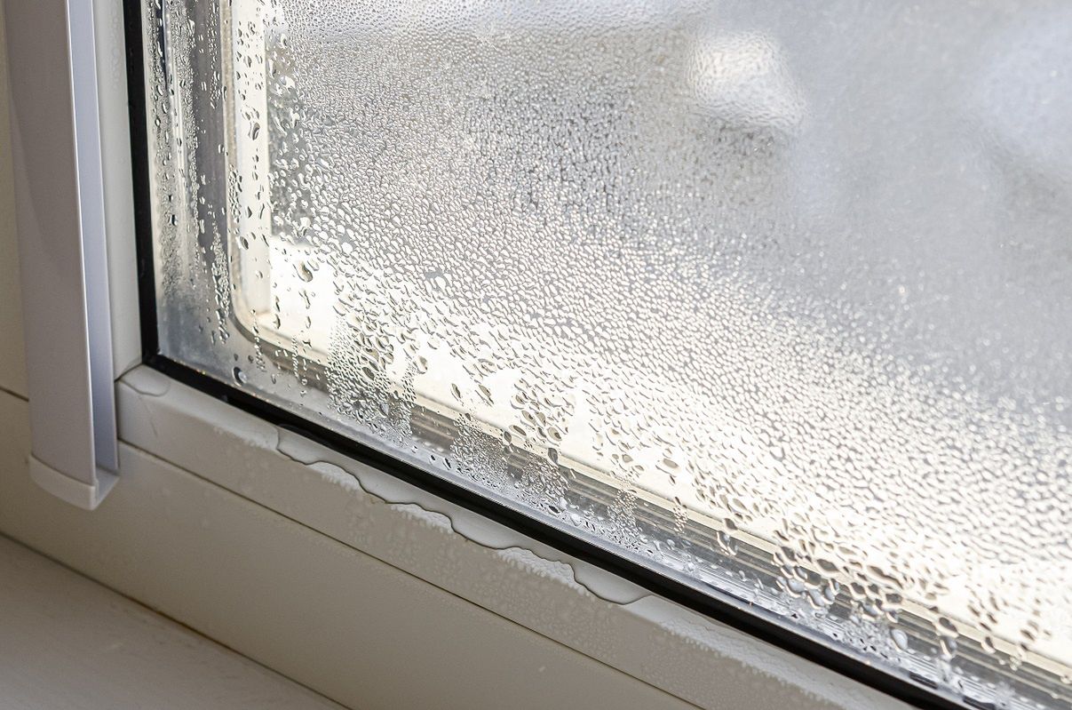 A way to deal with moisture on windows.