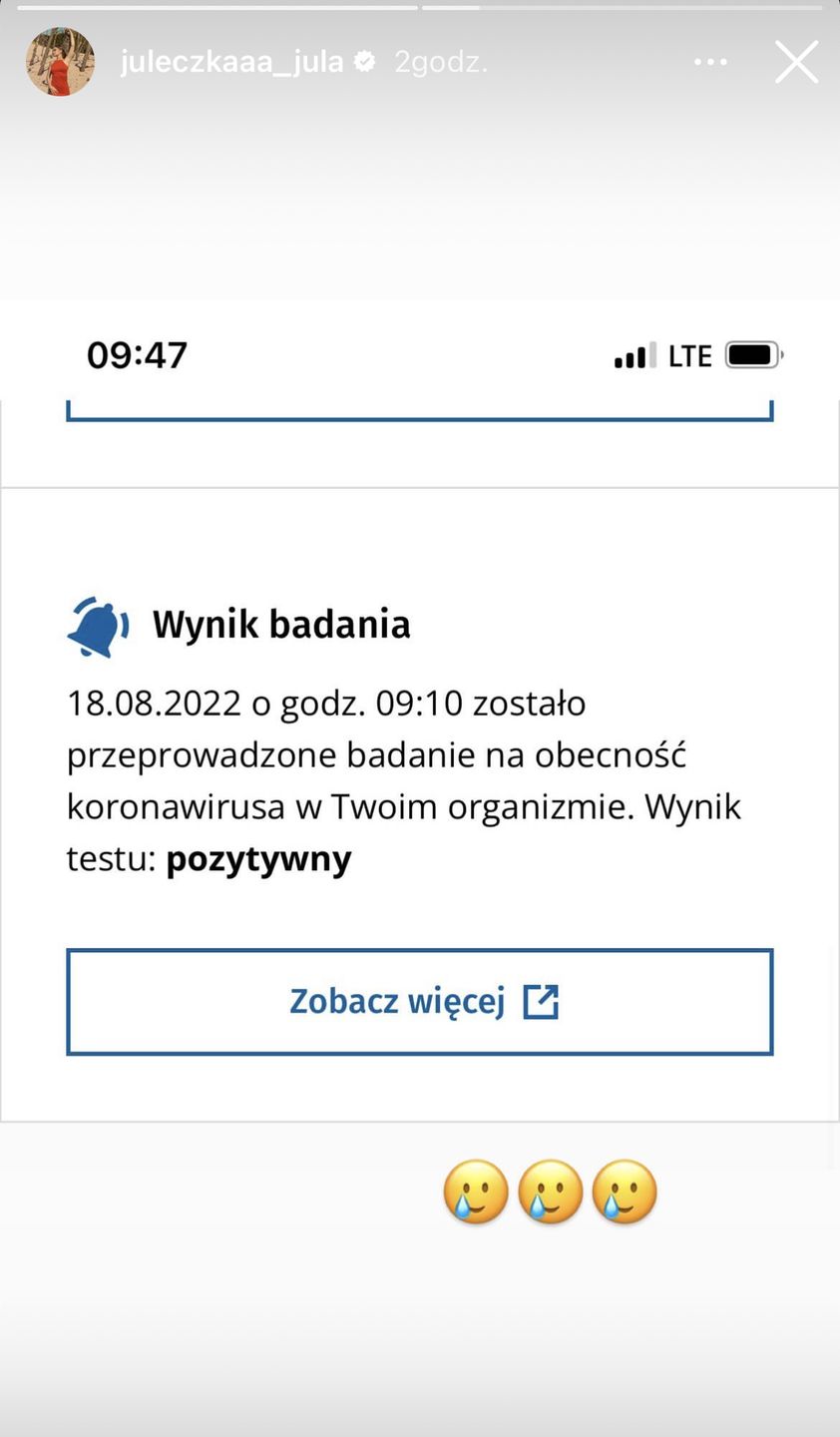 Aktorka zachorowała na COVID