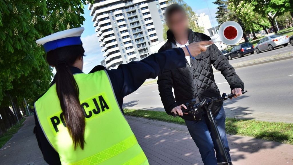 Kontrola użytkownika hulajnogi