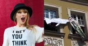 Poznaniacy zażartowali z Taylor Swift. Artystka nazywana "królową CO2" zastąpiła słynne koziołki i trykała się z odrzutowcem (WIDEO)