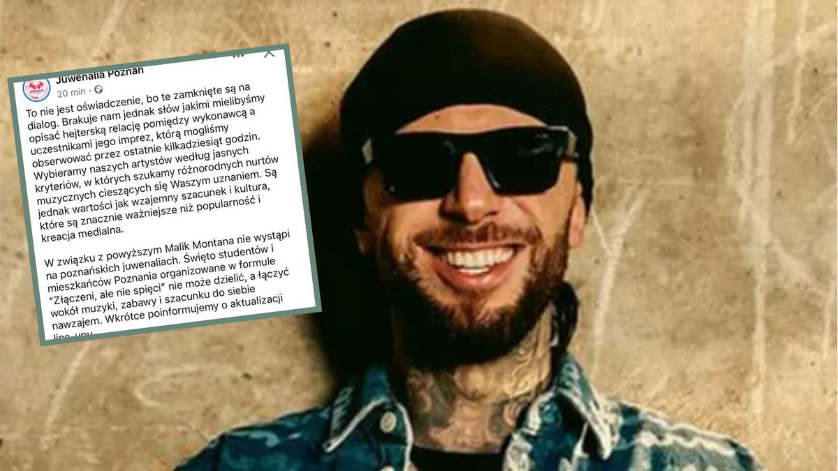 Koncert Malika Montany odwołany  na juwenaliach w Poznaniu