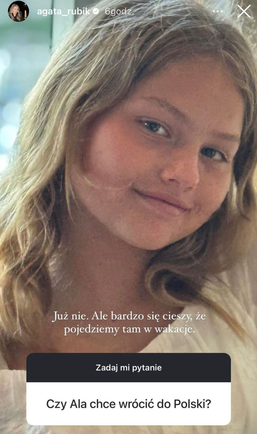 Agata Rubik zdradza, czy jej córka wciąż chce wrócić do Polski