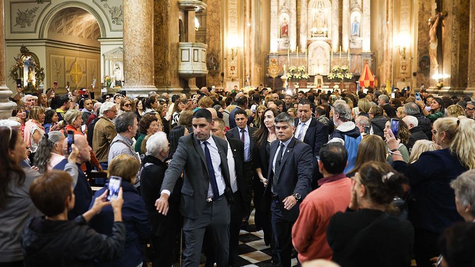 Argentinians React To Pope Francis Death
BUENOS AIRES, ARGENTINA - APRIL 21: Vice President of Argentina Victoria Villarruel leaves the mass at San José de Flores basilica after Pope Francis' death on April 21, 2025 in Buenos Aires, Argentina. Pope Francis, Head of the Catholic Church for 13 years, died at 88. Born Jorge Mario Bergoglio in Argentina, he was the first pope from the Society of Jesus and the first from the Americas. Before his papacy, he served as Archbishop of Buenos Aires and was later appointed cardinal. (Photo by Tobias Skarlovnik/Getty Images)
Tobias Skarlovnik