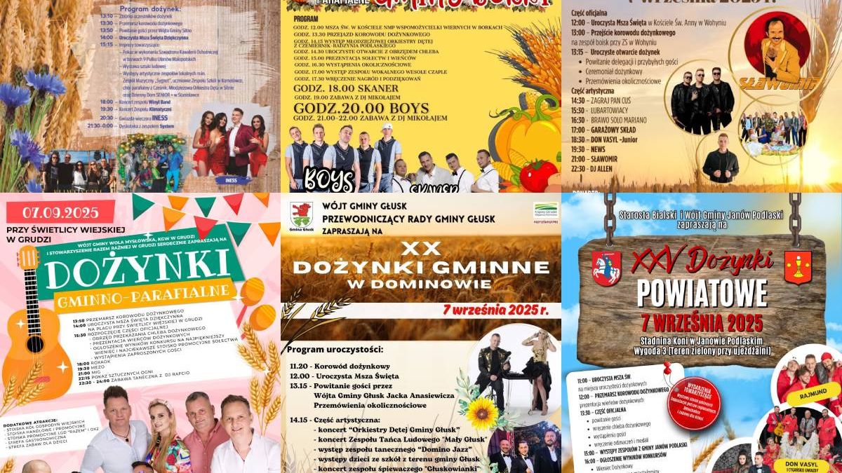 Dożynki w województwie lubelskim 7 września 2025