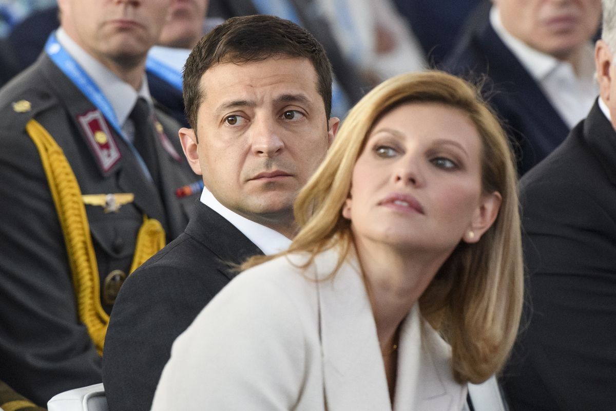 President of Ukraine Volodymyr Zelenskiy and his wife Olena Zelenskaya during forum YES in Kyiv, Ukraine. 13-09-2019 (Photo by Maxym Marusenko/NurPhoto via Getty Images)