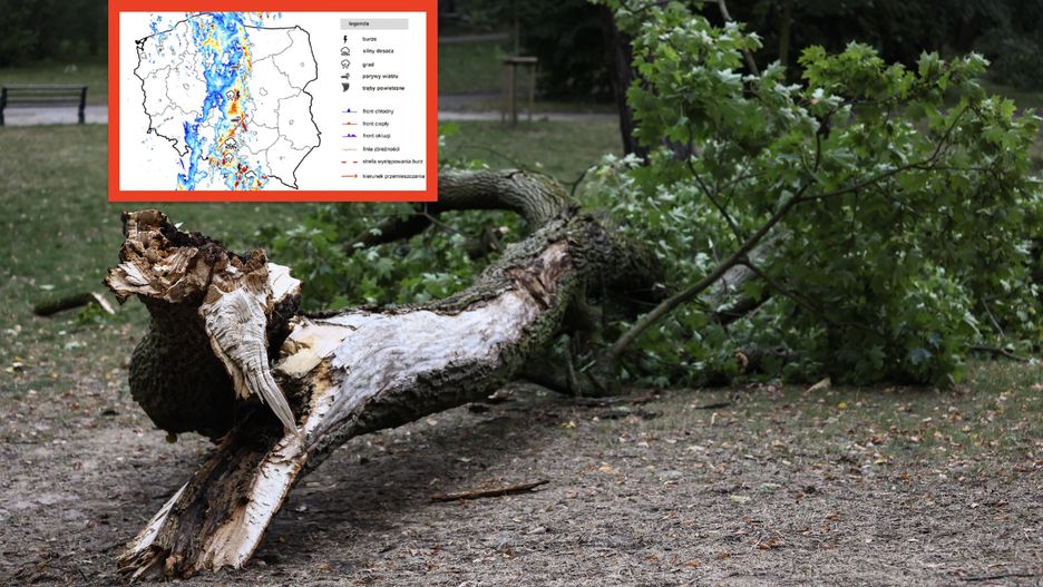 Przez Polskę w środę przetaczają się groźne burze, dla Małopolsk