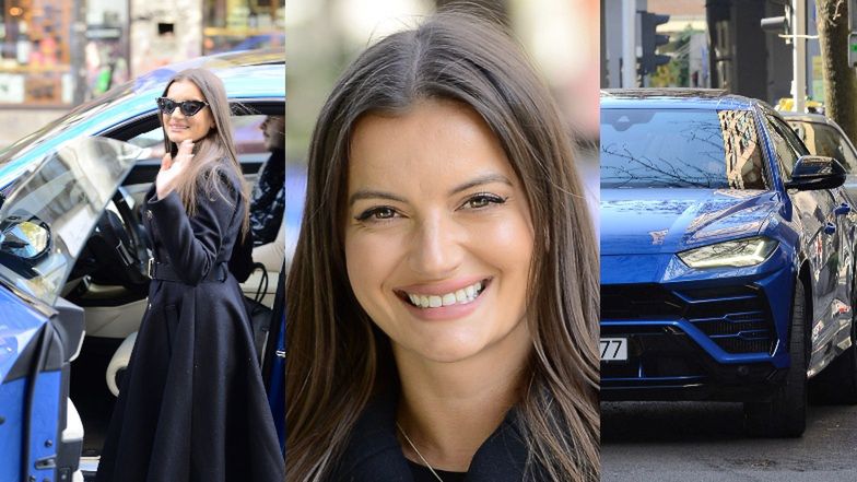 Natalia Janoszek wiezie torebkę za 40 tysięcy swoim Lamborghini za ponad MILION złotych
