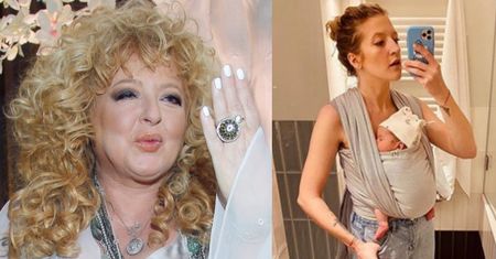 Lara Gessler leży na kanapie z Neną przy piersi. Magda Gessler oczarowana: "To najwyższe płaszczyzny miłosnego bytu"