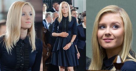 Kinga Duda na ceremonii zaprzysiężenia taty (ZDJĘCIA)