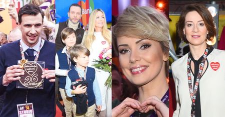 Celebryci kwestują w sztabie WOŚP: Gosia z Radkiem, Bieniuk, Gardias, Ostaszewska... (ZDJĘCIA)