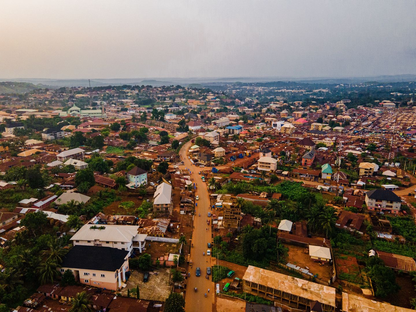 Panorama stanu Benue w Nigerii 