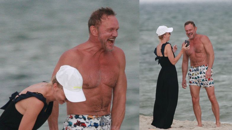 Cezary Pazura dokazuje z rodziną