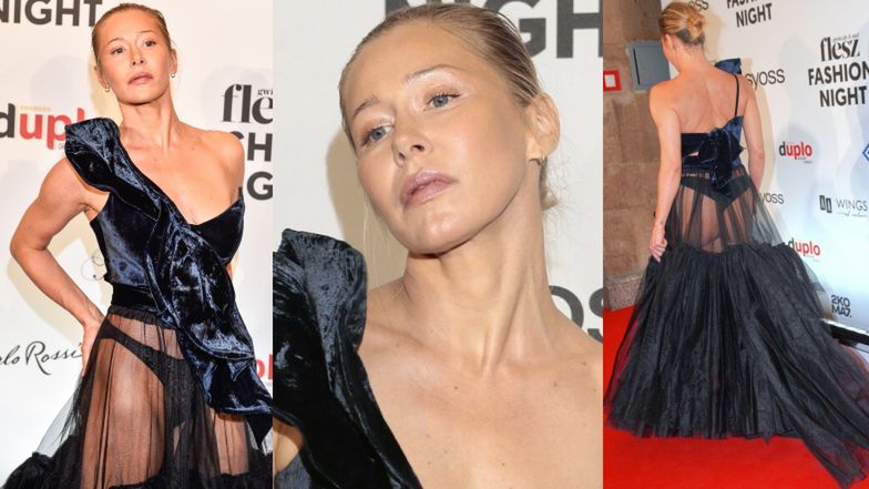 Katarzyna Warnke prezentuje pośladki na Flesz Fashion Night