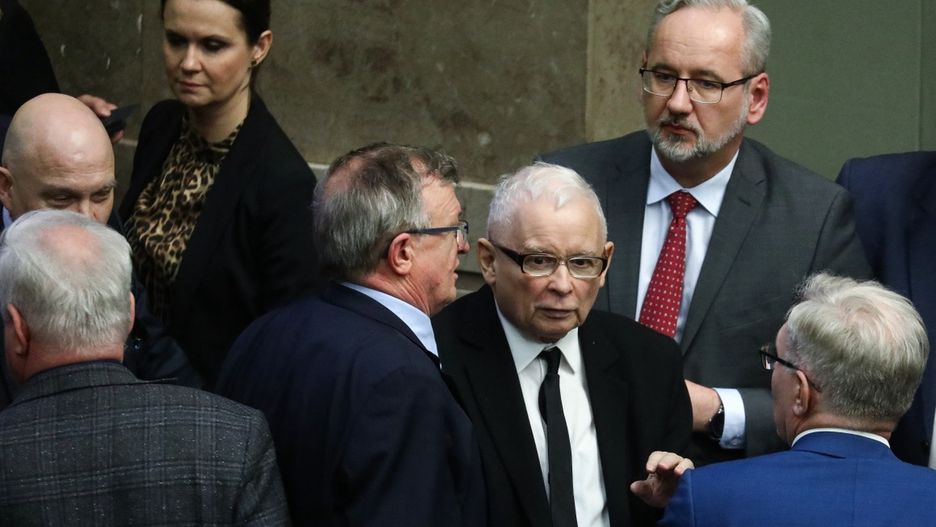 Jaros�aw Kaczy�skiTomasz Gzellpolityk, polityka, posiedzenie, sala g�osowa�, sala obrad, sala plenarna, sejm, sejmu