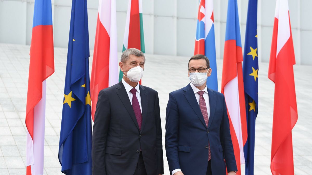 Premier Czech Andrej Babis i premier Polski Mateusz Morawiecki
