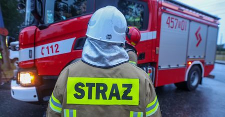 Pożar i wypadek na A4. Są ranni