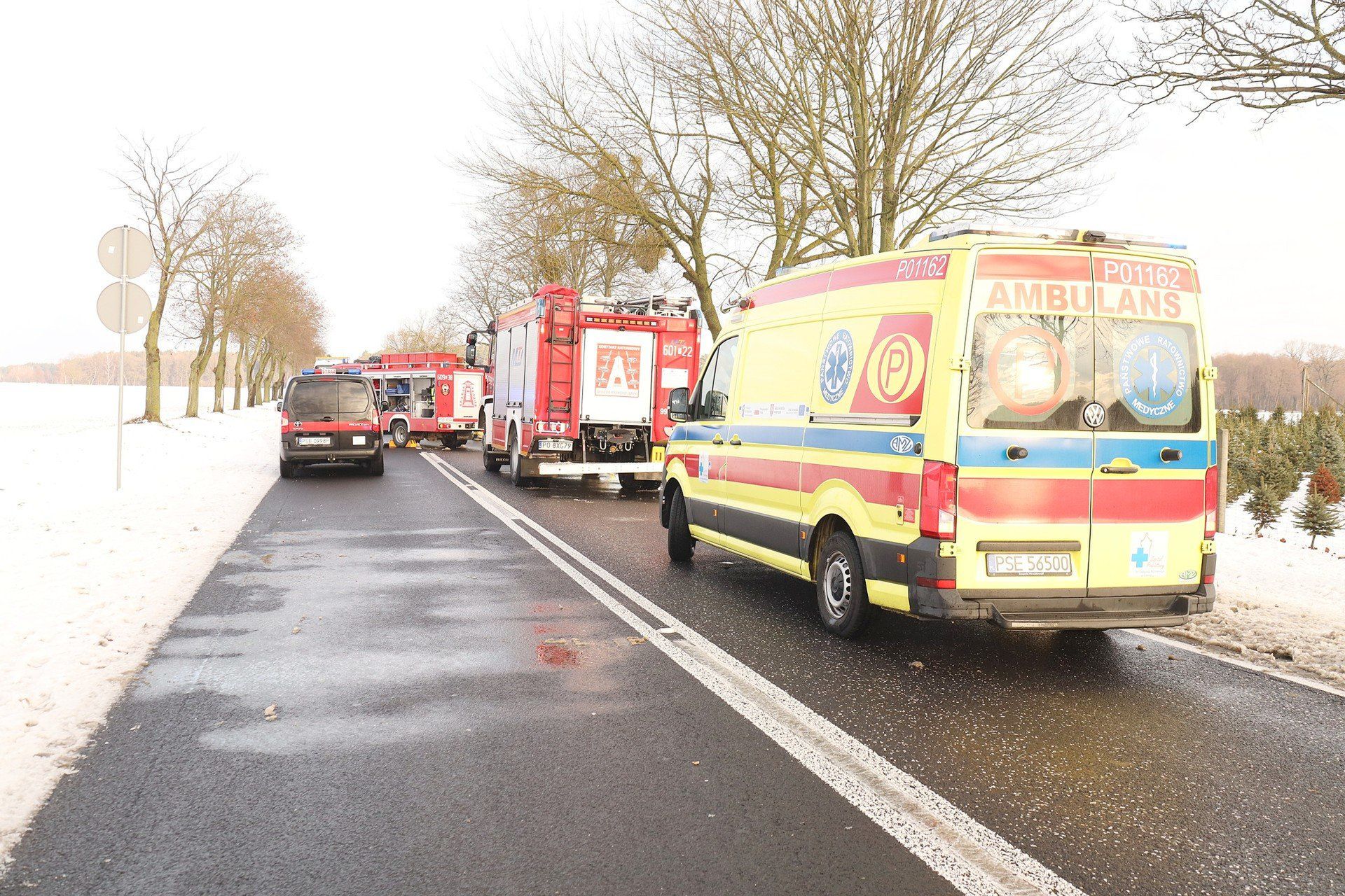 Wypadek na DW 434 pod Śremem