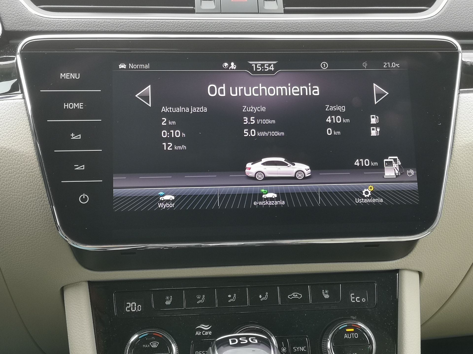 Skoda Superb iV: Systemy zarządzania energią oraz wsparcia kierowcy 7
