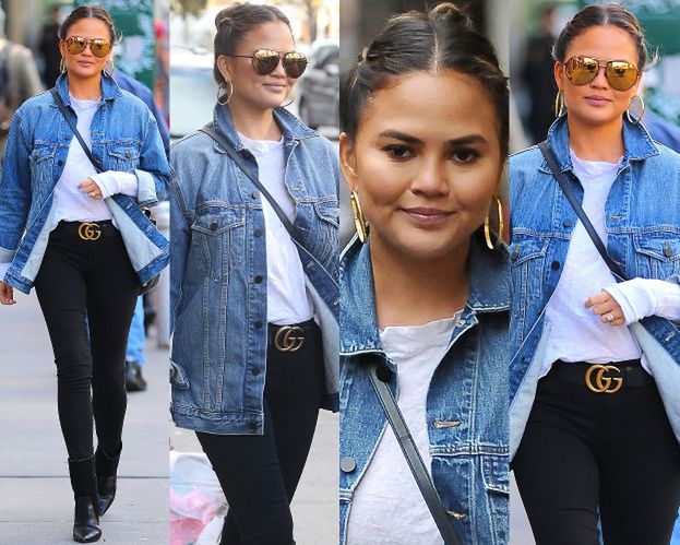 #TRENDY: Chrissy Teigen w dżinsowej kurtce