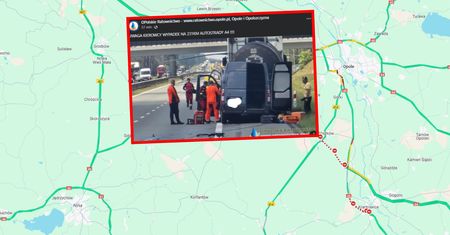 Dramatyczny wypadek na A4. W akcji dwa śmigłowce LPR