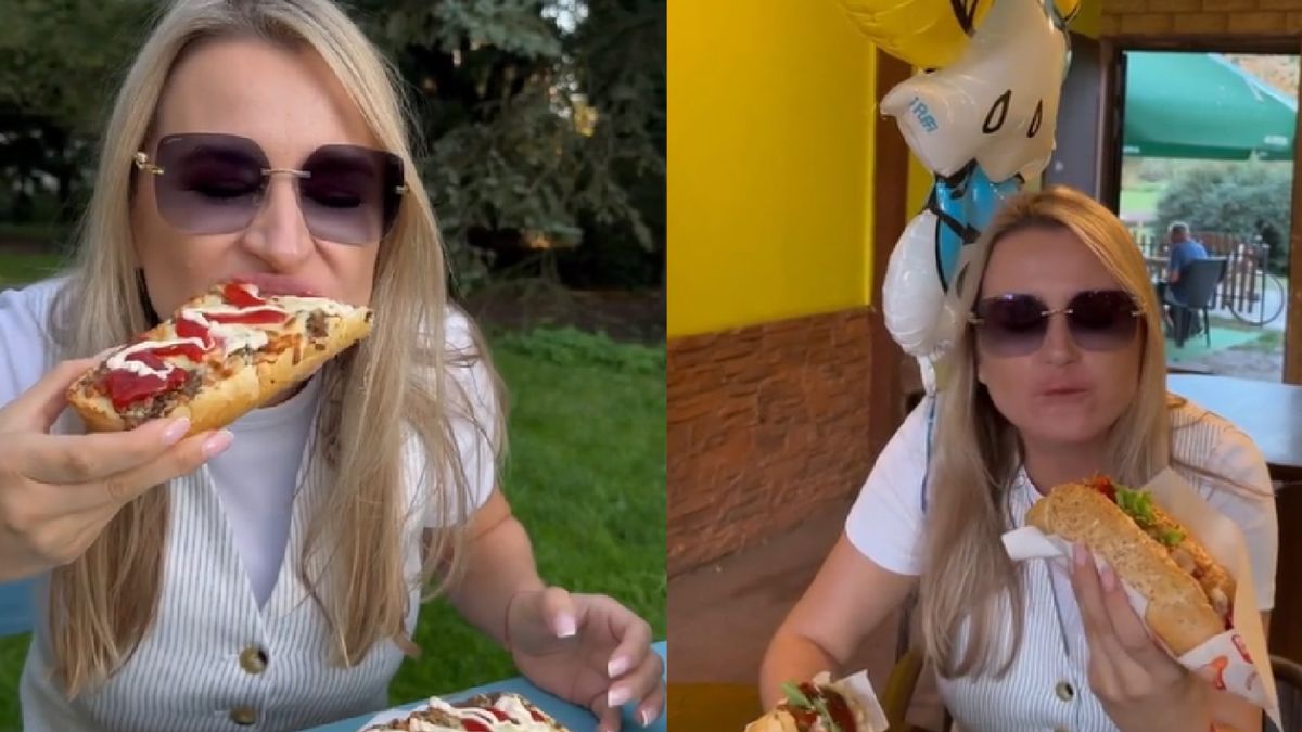 Aga testuje jedzenie w warszawskim zoo