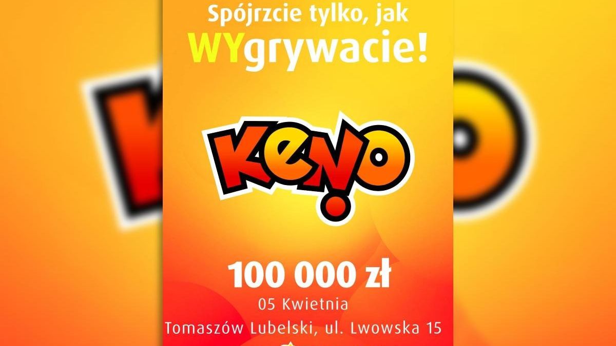 wygrana w Keno Tomaszów Lubelski