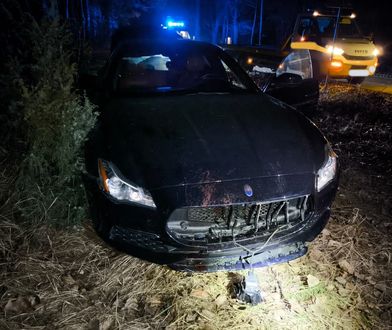 Stado dzików wbiegło przed maskę. Nie udało się uniknąć zderzenia